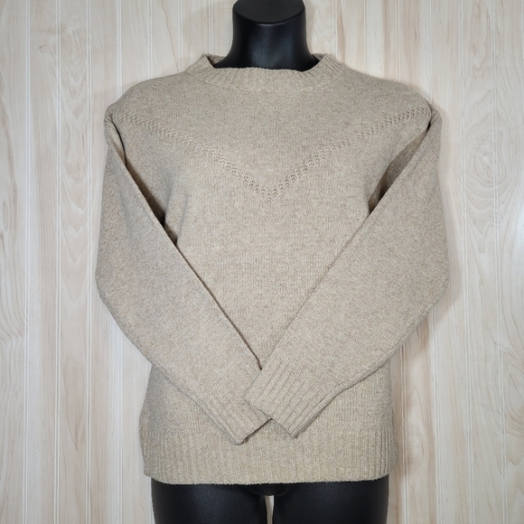 SHEIN Cream Men's Knit Sweater Sz Lg - Picture 1 of 5